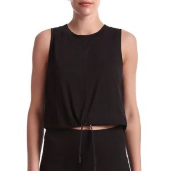 CAPSULE 121 Tops - CAPSULE 121 Sync Tie Crop Top In Black Size Small